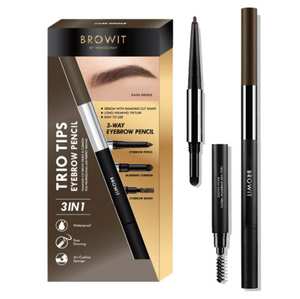 [泰國直送人氣美妝] BROWIT  - 3in1鑽石型氣墊眉筆 (霧灰棕) [預購商品]
