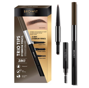[泰國直送人氣美妝] BROWIT  - 3in1鑽石型氣墊眉筆 (核桃棕) [預購商品]