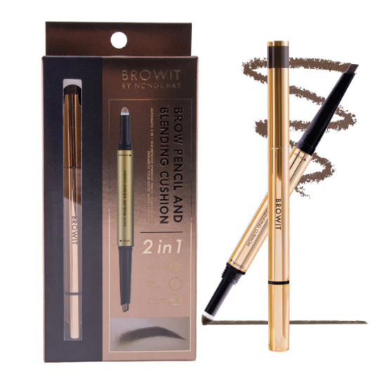 [泰國直送人氣美妝] BROWIT -  持久塑形2in1氣墊眉筆 (自然棕) [預購商品]