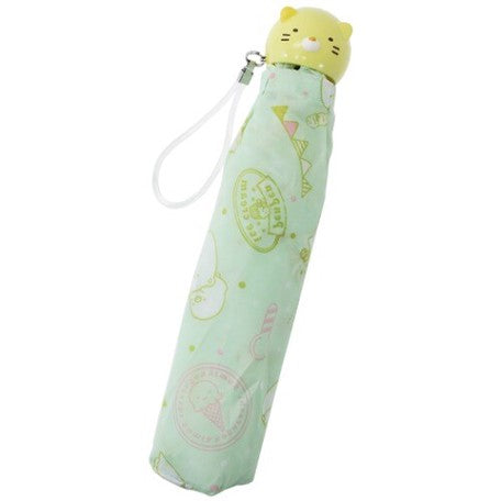 [日本直送人氣商品] Sumikkogurashi 角落生物雨傘~貓貓 (粉綠色)