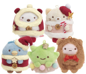 [日本直送人氣新品] Sumikkogurashi 角落生物~2020聖誕節系列手玉公仔 (全5款優惠組) [預購商品]
