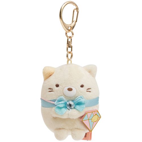 [日本直送人氣新品] Sumikkogurashi 角落生物寶石系列~手玉公仔掛飾(貓貓)
